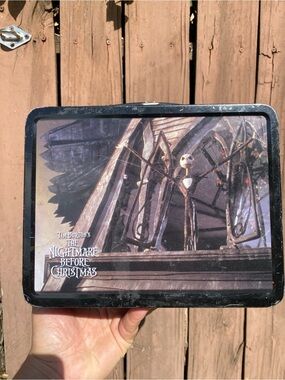 The Nightmare Before Christmas Black Decorative Tin Lunchbox - Licensed Artwork